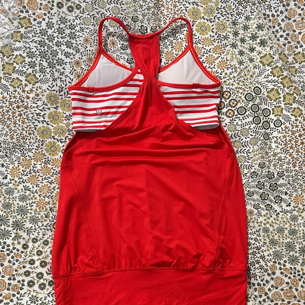 Red Striped Racerback Tank Top - Picture 3 of 3